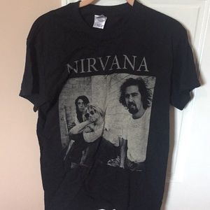 NWOT Black Nirvana Band Tee Size Small